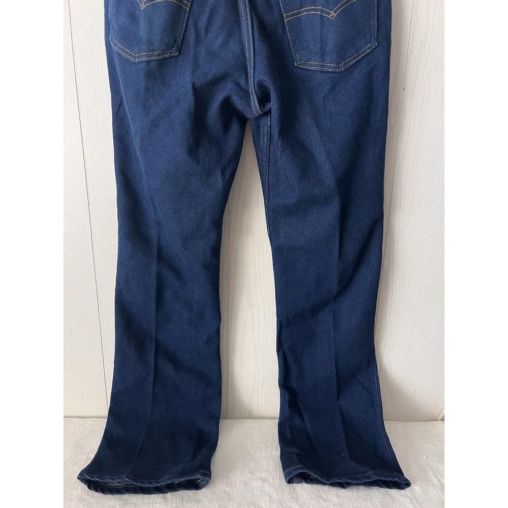 Vintage LEVIS 517 DARK BLUE Jeans 36x32 (FITS 34x32) Bootcut USA 90s Stretch
